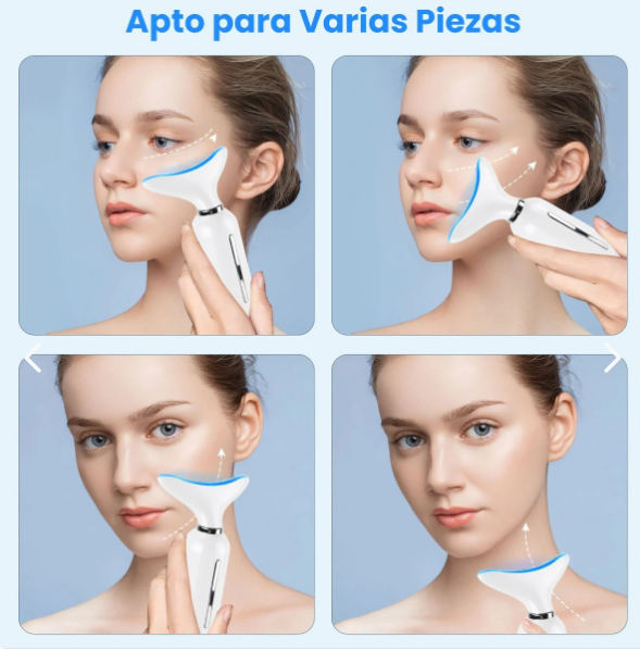 Masajeador Facial Cuello AntiEdad LED