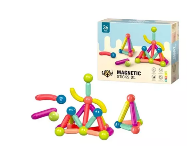 Juego Varillas Magnéticas 36 pcs